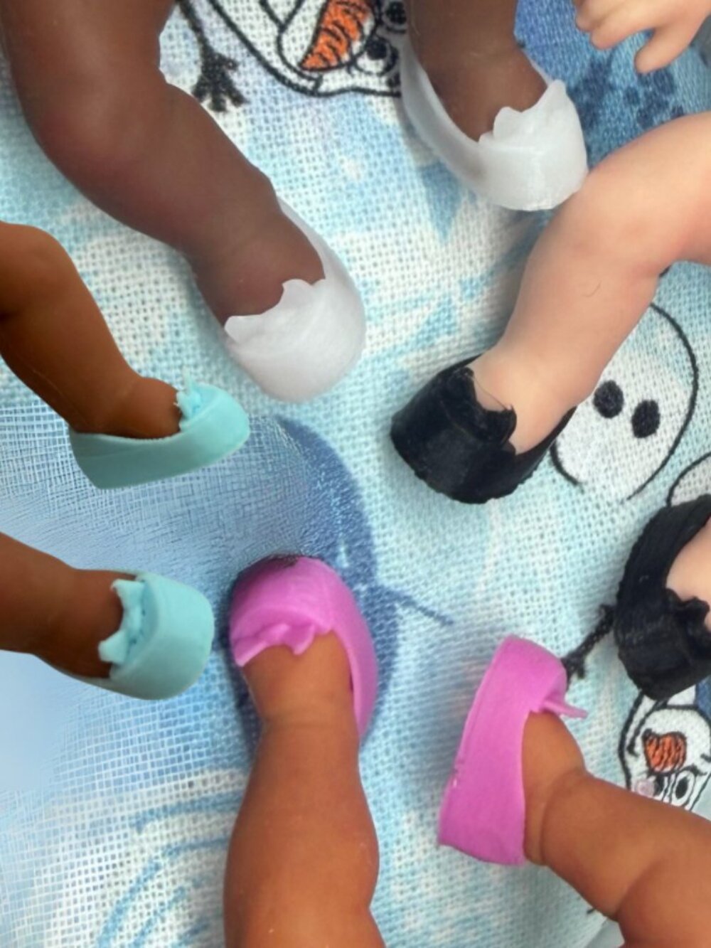 Mini ZURU Baby Doll Princess Shoes - Set of 1 Black Color